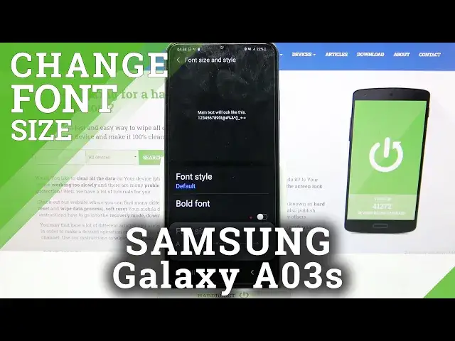 'Video thumbnail for How to Change Font Size on SAMSUNG Galaxy A03S – Adjust Font Size'
