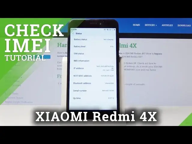 Video thumbnail for How to Check IMEI & SN in Xiaomi Redmi 4X - Get Access to Serial Number / IMEI Status