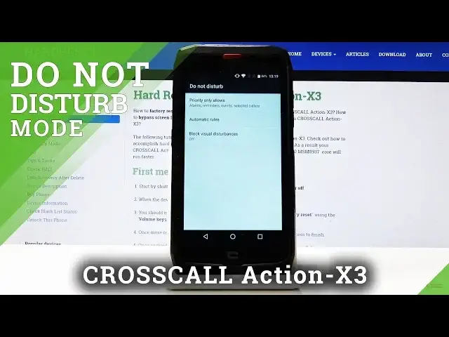 'Video thumbnail for How to Activate Do Not Disturb Mode in CROSSCALL Action X3 – Silent Mode'