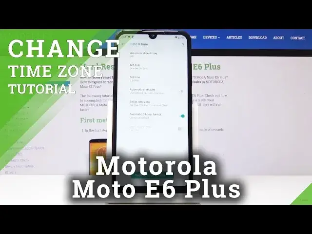 'Video thumbnail for How to Set Time & Date in Motorola E6 Plus - Date / Time Zone Settings'