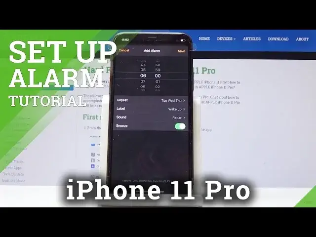 'Video thumbnail for How to Set Up Alarm in iPhone 11 Pro - Add Alarms'