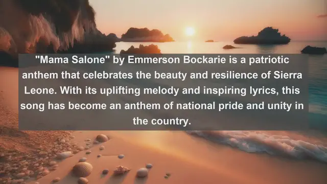 Video thumbnail for Melodic Gems of Sierra Leone: Top 10 Beautiful Songs Reflecting the Country's Rich Musical Heritage