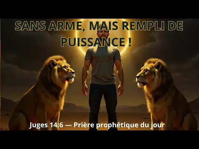 'Video thumbnail for Tu fais face à des épreuves trop grandes ? L'Esprit de Dieu va te donner la force de tout renverser!'