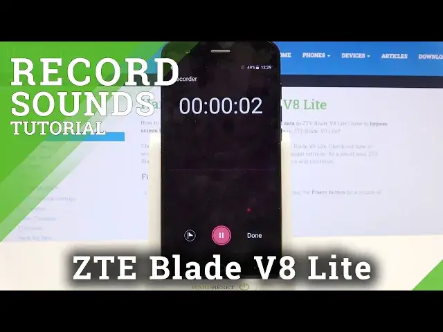 'Video thumbnail for How to Record Sounds in ZTE Blade V8 Lite – Turn On Sound Recorder'