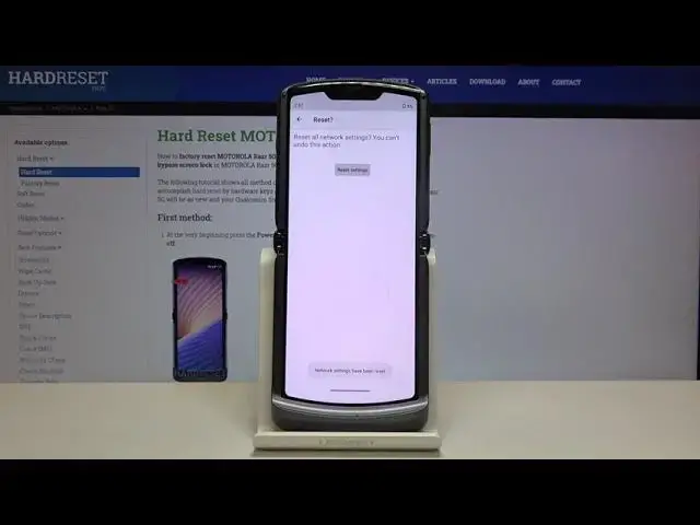 Video thumbnail for How to Reset Network Settings in MOTOROLA Razr 5G – Restore Connection Options