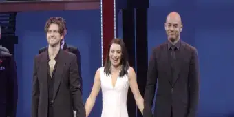 Video thumbnail for Video: CHESS Cast Takes Opening Night Bows