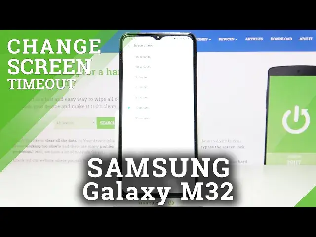 'Video thumbnail for How to Change Screen Timeout on SAMSUNG Galaxy M32 – Set Up Sleep Time'