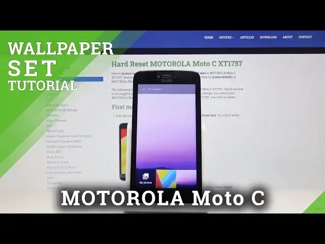 'Video thumbnail for How to Change Wallpaper in MOTOROLA Moto C XT1757 - Update Your Screen'