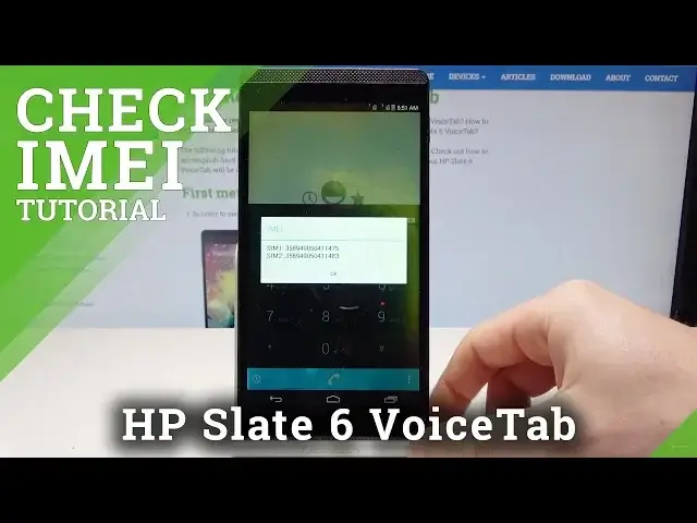 'Video thumbnail for How to Check IMEI in HP Slate 6 VoiceTab - IMEI & Serial Number'