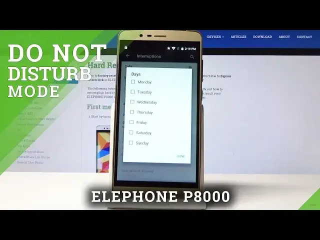 Video thumbnail for How to Activate Do Not Disturb in ELEPHONE P8000 - DND Mode