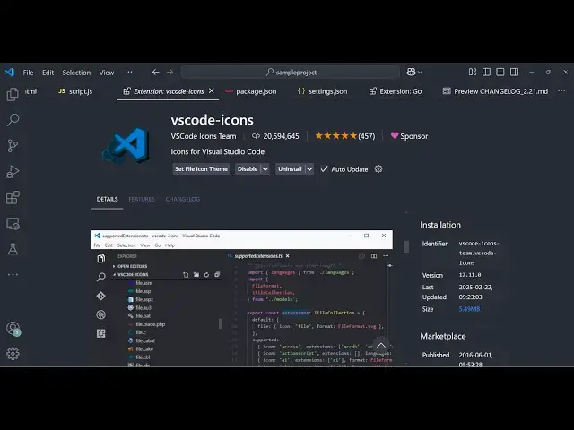 Video thumbnail for The Best Two VSCode Extensions For Material Theme Icons