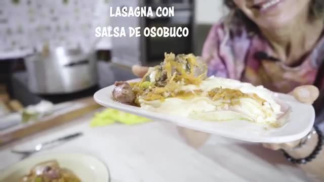 Video thumbnail for Lasagna con Salsa de Ozobuco