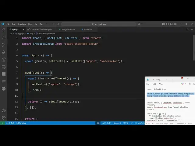 Video thumbnail for Build a React.js Form Checkbox Group Component Using react-checkbox-group Library in JSX