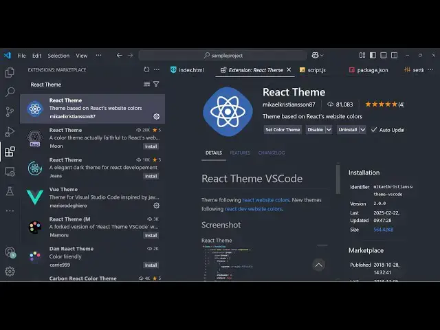 Video thumbnail for This VSCode Extension Integrates React Theme in Coding IDE With Syntax Highlighting