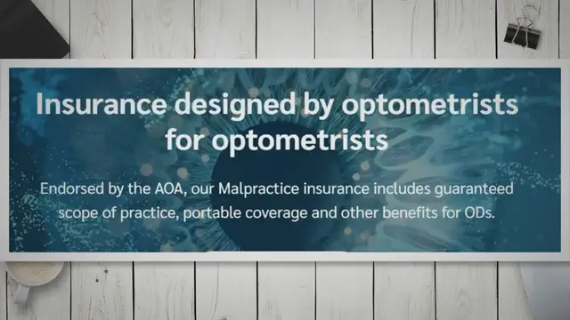 Video thumbnail for American Optometric Association Malpractice Insurance - An Eye Care Blog
