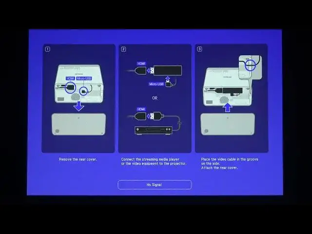 Video thumbnail for How To Change Keystone on Projector Epson EF-100B?
