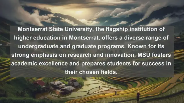 Video thumbnail for Unveiling Montserrat's Academic Excellence: Top 10 Universities Revealed!