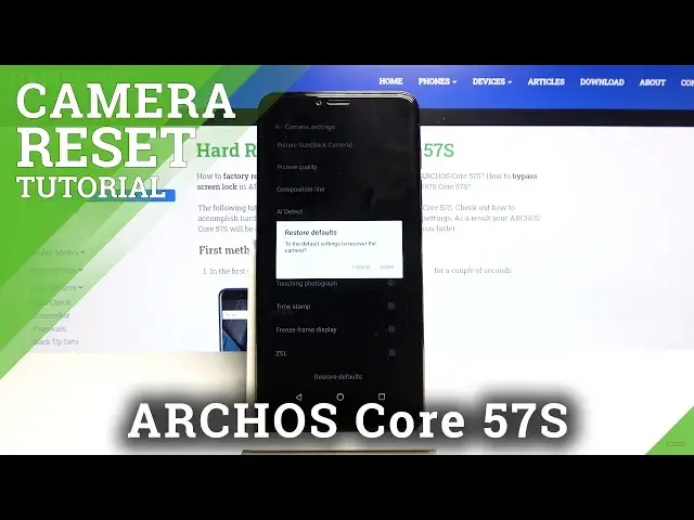 'Video thumbnail for How to Reset Camera Settings in ARCHOS Core 57S – Restore Camera Configurations'