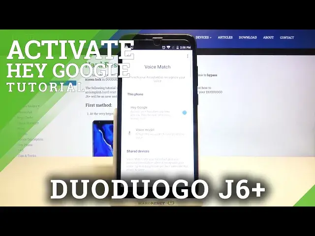 Video thumbnail for How to Activate Hey Google on DuoDuoGo J6+ – Use Google Commands