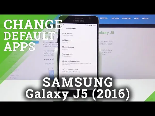 'Video thumbnail for How to Set Up Default Browser in SAMSUNG Galaxy J5 2016 – Find Default Apps Settings'