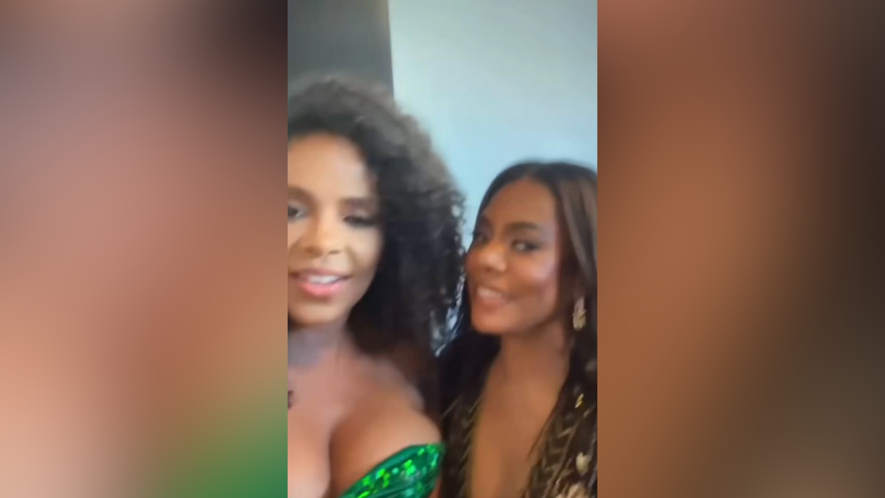 Video thumbnail for Nia Long, Regina Hall, and Sanaa Lathan—all over 50—go viral after linking up with immaculate face cards!