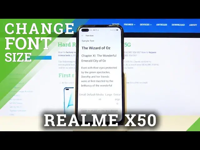 'Video thumbnail for How to Change Text Size in Realme X50 5G – Access Font Options'