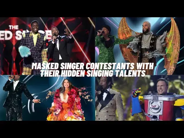 'Video thumbnail for Masked Singer Contestants With Their Hidden Singing Talents'