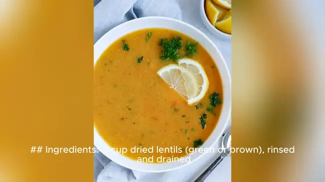 Video thumbnail for lentil recipe