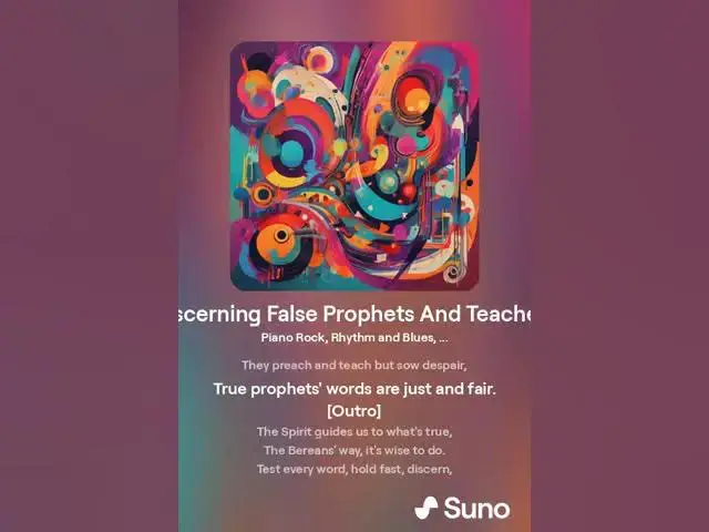 Video thumbnail for Discerning False Prophets And Teachers: A Scriptural Song