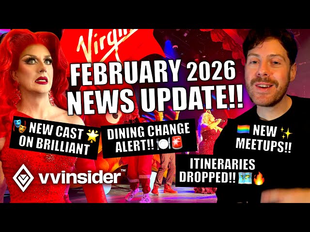 Video thumbnail for Everything NEW on Virgin Voyages Feb 2026 | Menus, Cast & More