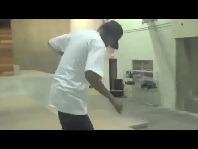 Video thumbnail for Throwback of Nipsey Hussle skating at the Fantasy Factory