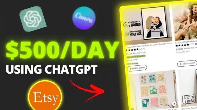 'Video thumbnail for How To Make PASSIVE INCOME With ChatGPT & Canva？'