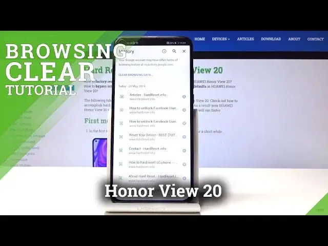 'Video thumbnail for How to Reset Browser History in Honor View 20 - Delete Browsing Data'