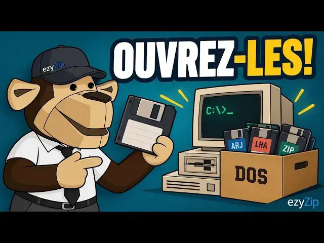 Video thumbnail for 📦 Comment Extraire de Vieilles Archives de l'Époque DOS Gratuitement | Sans Installation de Logiciel