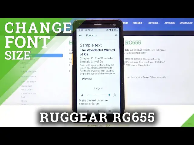 Video thumbnail for How to Change Font Size on RUGGEAR RG655 – Text Settings