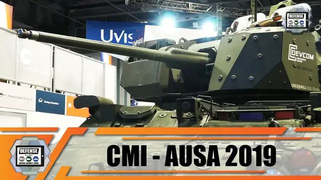'Video thumbnail for CMI Defence ARDEC Cockerill 3030 CRADA 30mm turret for Stryker armored upgrade MCWS'