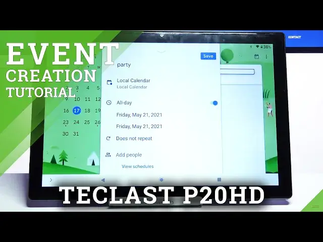 Video thumbnail for How to Add Event to Calendar in TECLAST P20HD - Create Callendar Reminder