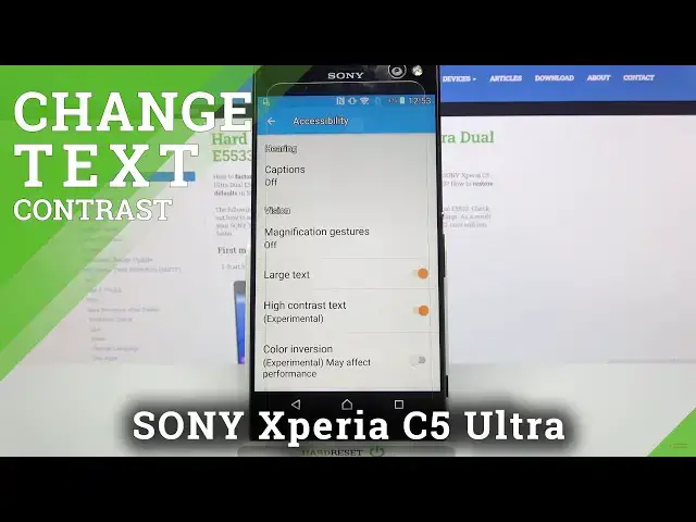Video thumbnail for Turn On High Contrast Text – SONY Xperia C5 Ultra and Text Managing