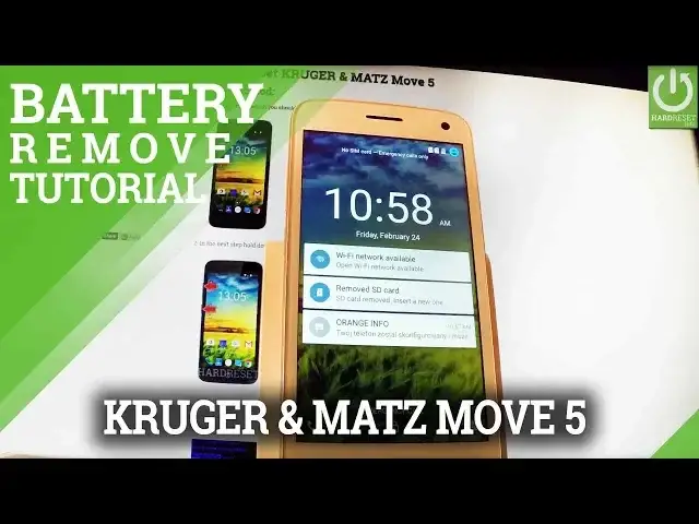 'Video thumbnail for How to Remove Battery in KRUGER & MATZ Move 5 - Soft Reset'