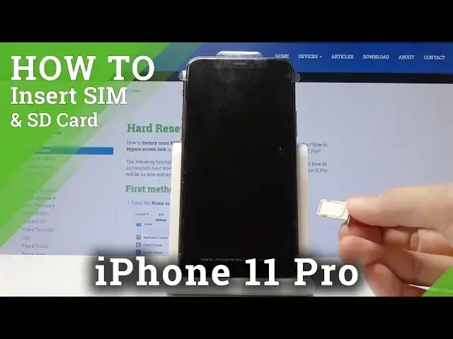 Video thumbnail for How to Insert Nano SIM in iPhone 11 Pro - SIM Card Installation