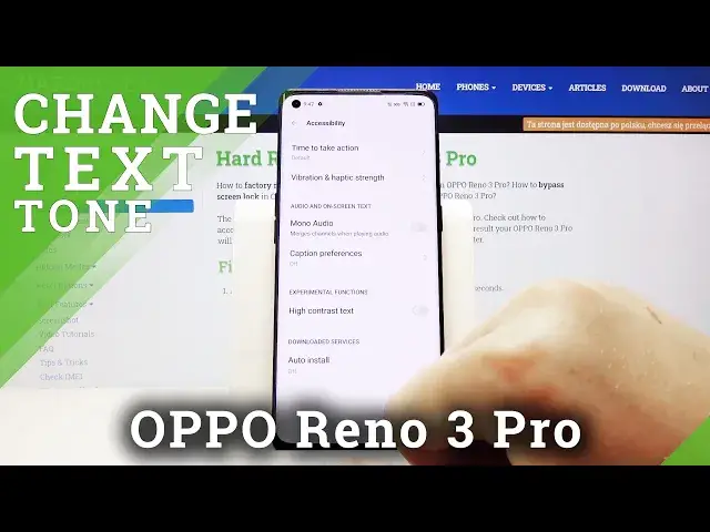 Video thumbnail for How to Set High Contrast Text in OPPO Reno 3 Pro – Change Text Style