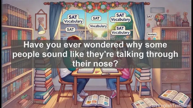 Video thumbnail for 5000 Must Know SAT Vocabulary - What Does 'Nasal' Mean? SAT Vocabulary Explained