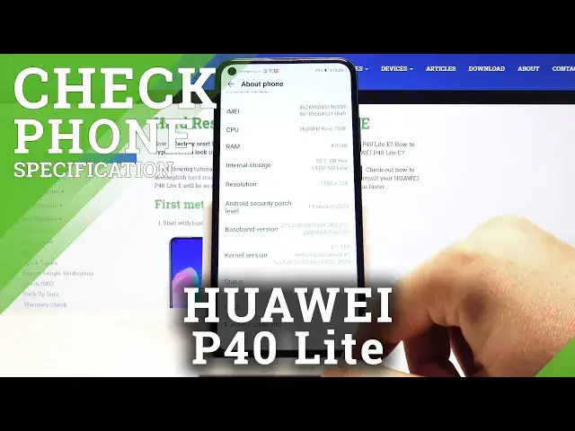 'Video thumbnail for How to Check Phone Specs in Huawei P40 Lite - Android Details'