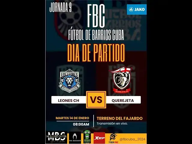 'Video thumbnail for Leones de Centro Habana VS Querejeta (Partido 59) - #futboldebarrioscuba'