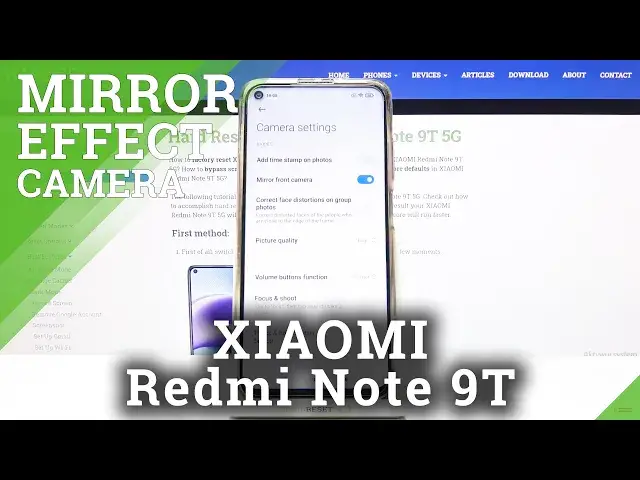 Video thumbnail for How to Switch On / Off Mirror Effect in Xiaomi Redmi Note 9T - Access Camera Settings