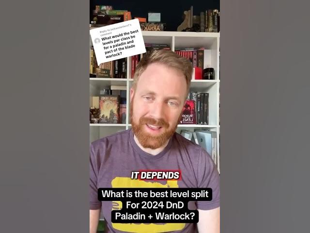 Video thumbnail for The best level split for a DnD Paladin/warlock depends on what specific things you want