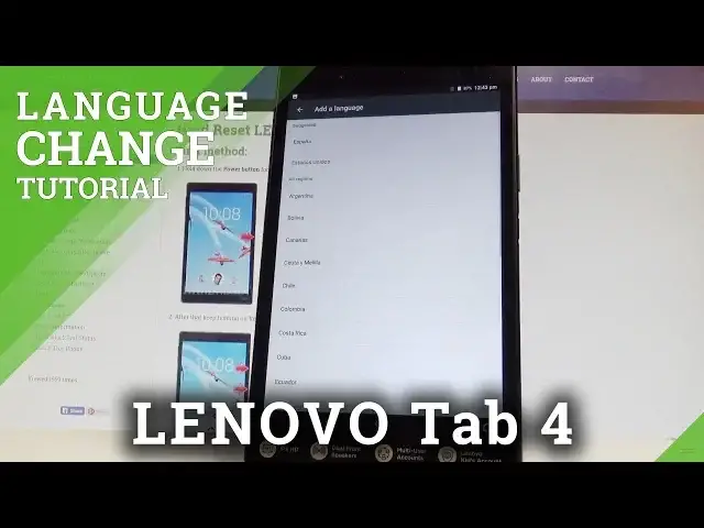 'Video thumbnail for How to Change Language on LENOVO Tab 4 LTE - Set Up Language |HardReset.Info'