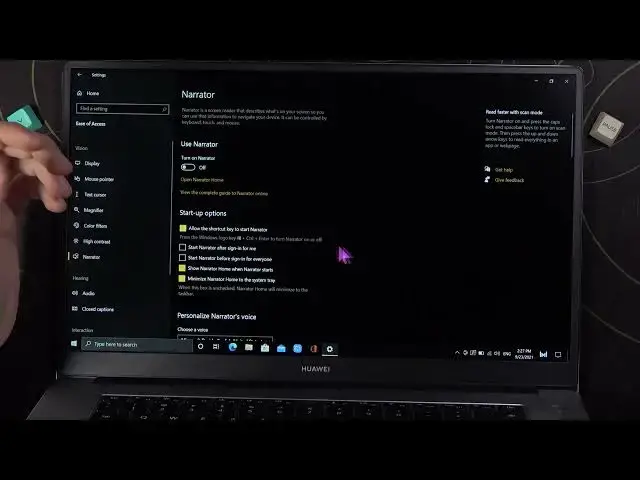 Video thumbnail for How to Switch On / Off Narrator in Huawei MateBook D15? Windows 10 Narrator Feature