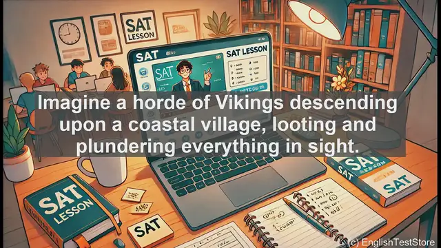 Video thumbnail for 5000 Must Know SAT Vocabulary - SAT Vocabulary: Understanding 'Pillage' - From Vikings to Modern Usage