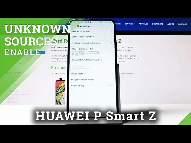 'Video thumbnail for How to Activate Unknown Sources in HUAWEI P Smart Z – Allow App Installation'